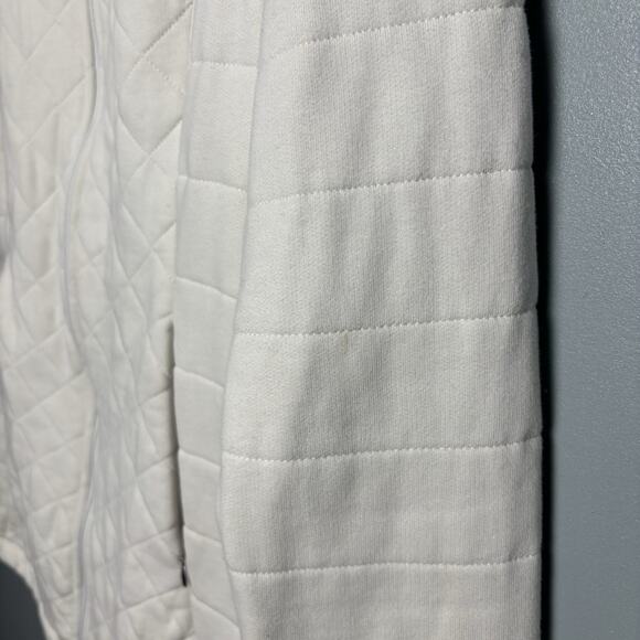 The North Face Jacket Caroluna Medium Gray Quilted Fleece Button Neck Pockets - Picture 5 of 14
